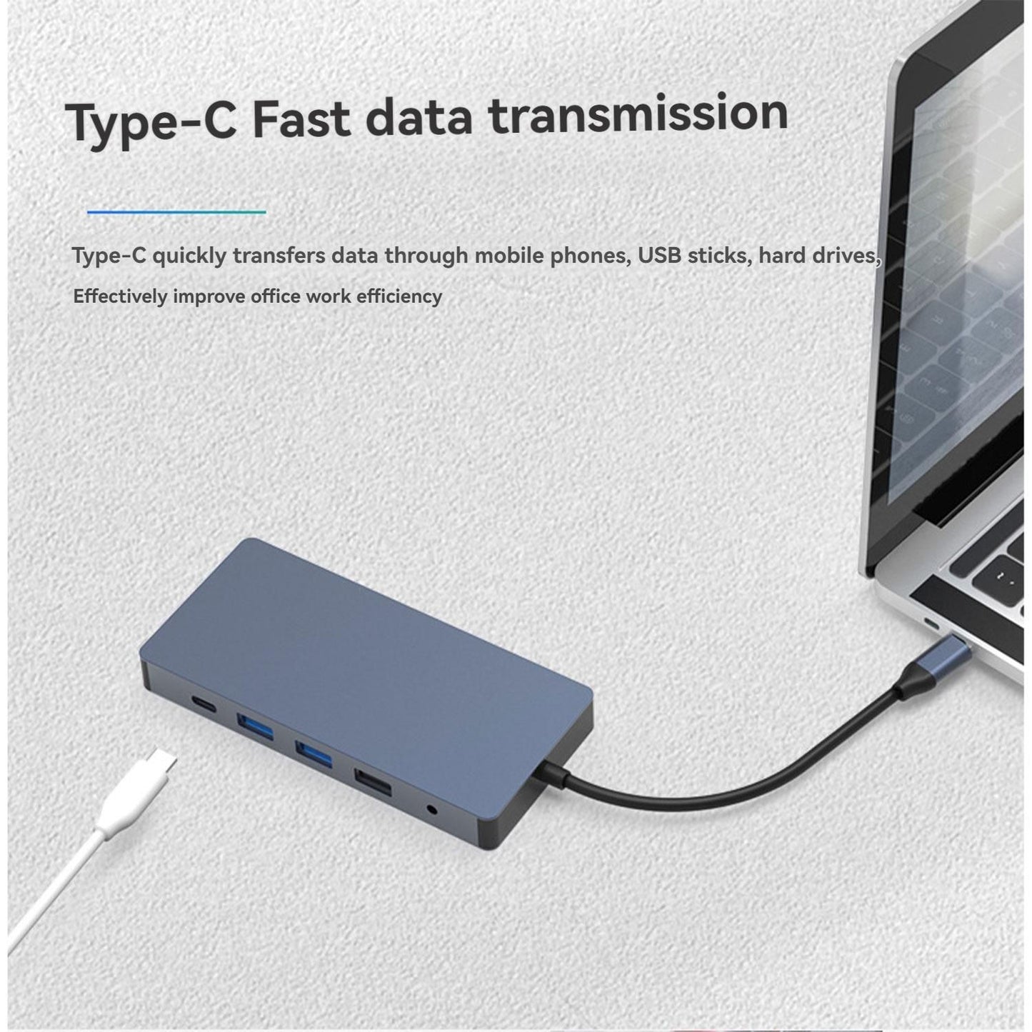 Docking Station 12 in 1 Dual HDMI USB C Hub 4K Multiport Adapter Laptop Expansion