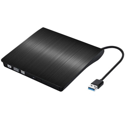 External CD Drive USB 3.0 Slim DVD Burner High Speed Data Transfer for Laptop Desktop Black