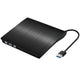 External CD Drive USB 3.0 Slim DVD Burner High Speed Data Transfer for Laptop Desktop Black