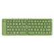 Foldable Bluetooth Keyboard B023 Dual Fold Portable Keyboard 3 Device Connection Green