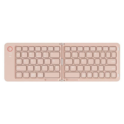Foldable Bluetooth Keyboard B023 Dual Fold Portable Keyboard 3 Device Connection Green