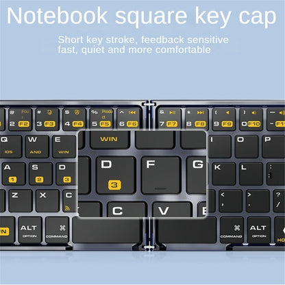 Foldable Keyboard F69 Transparent Bluetooth Keyboard Triple Device Connection