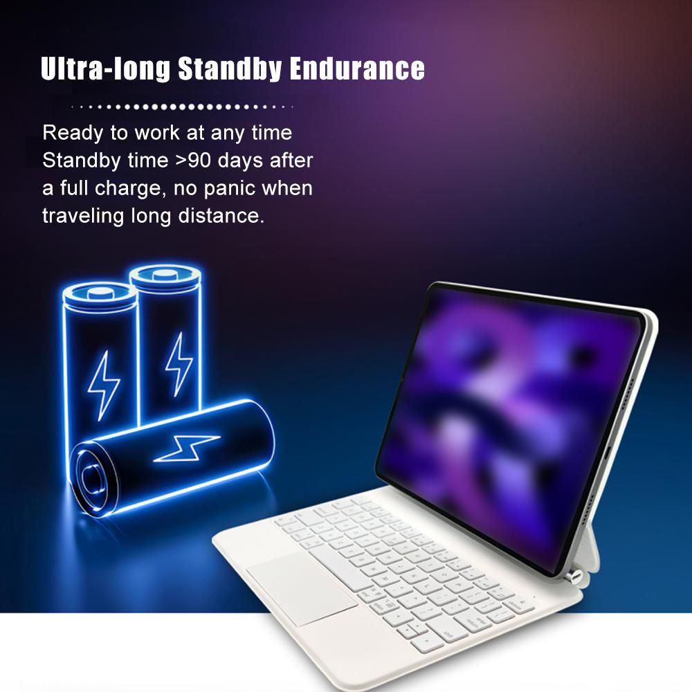 Tablet Keyboard Case Bluetooth Touchpad Keyboard for Pro 11 Inch Black