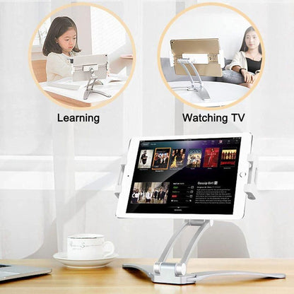 Tablet Stand Kitchen Desktop Aluminium Phone Tablet Stand Wall Mount Laptop Stand Large Clip