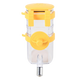 Hanging Pet Water Bottle 350ML Cage Mounted Feeder with Steel Ball Nozzle - Yellow