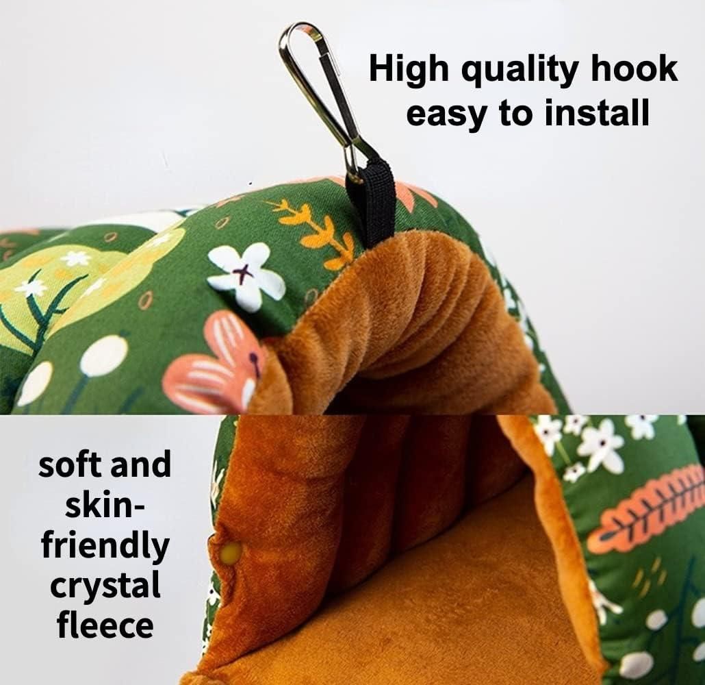 Parrot Hammock Warm Bird Nest Hanging Bed Large Mustard - S