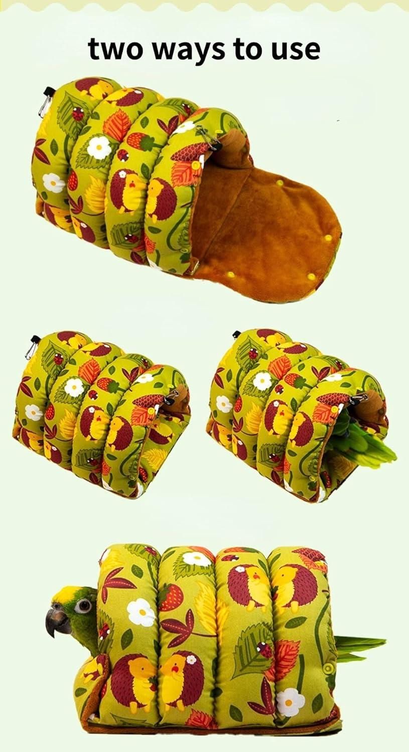 Parrot Hammock Warm Bird Nest Hanging Bed Large Mustard - XL