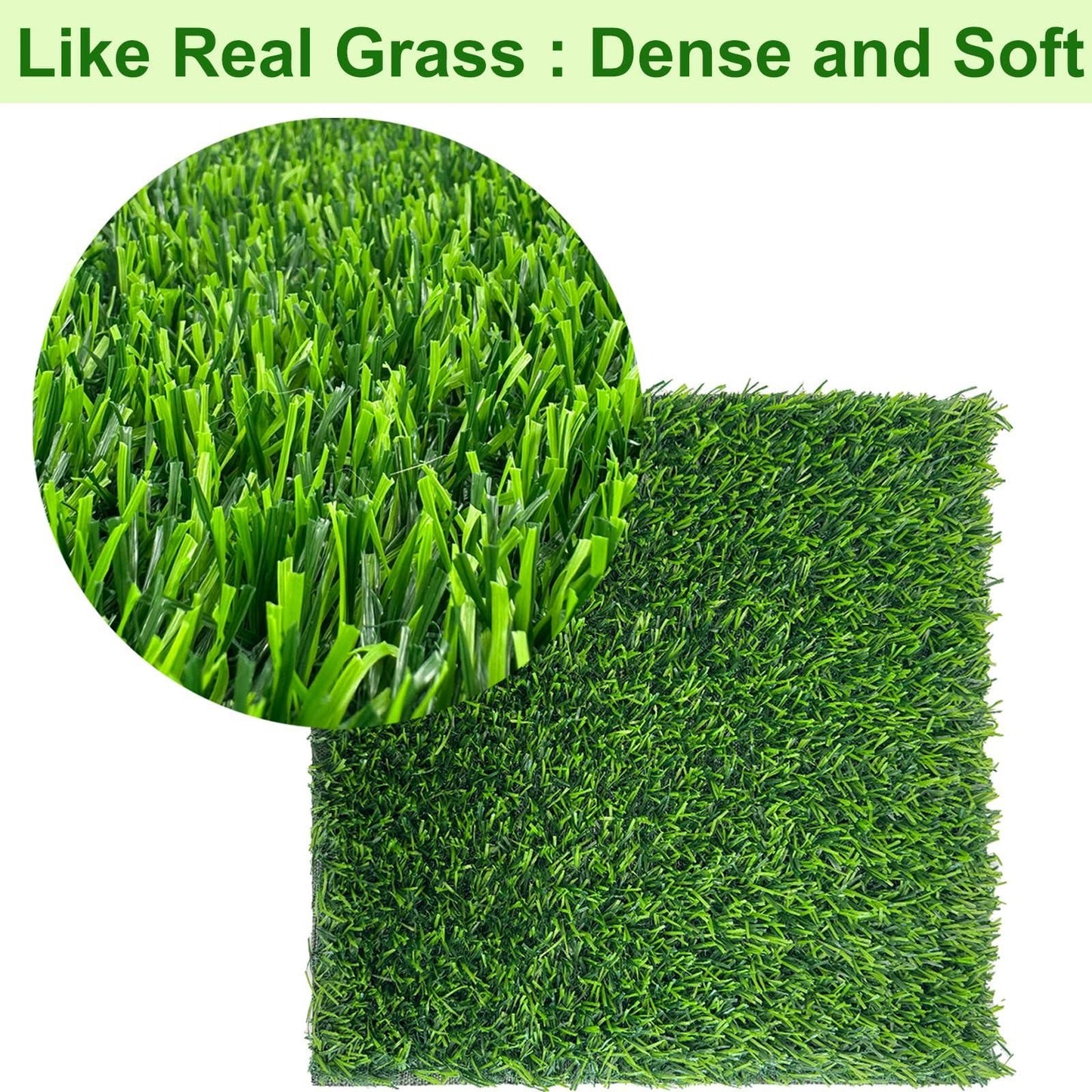 Chicken Nesting Pads 12 Pack Washable Artificial Grass Egg Mats 12x12 Inch Green
