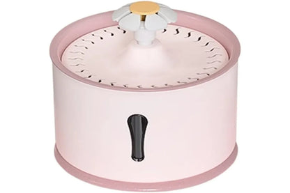 2L Cat Water Fountain Automatic Circulation Cat Water Dispenser with 5-Stage Filtration(Pink)