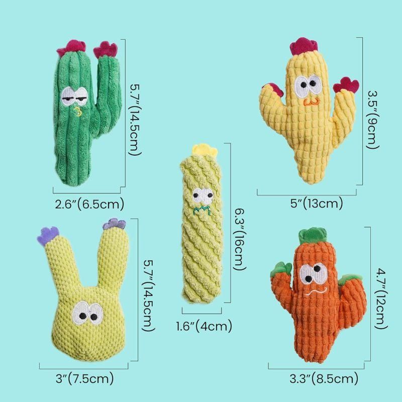 5 Pack Catnip Toys, Pure Organic Catnip Stuffed, Chew Plush for Indoor Cats
