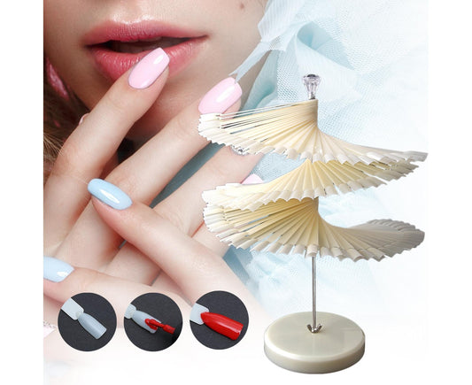 Gel Polish Display Stand Detachable Smooth Edge-Natural