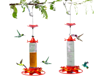 Hanging Feeder Hook Leakproof Hummingbird Feeder - Red