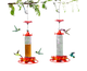 Hanging Feeder Hook Leakproof Hummingbird Feeder - Red