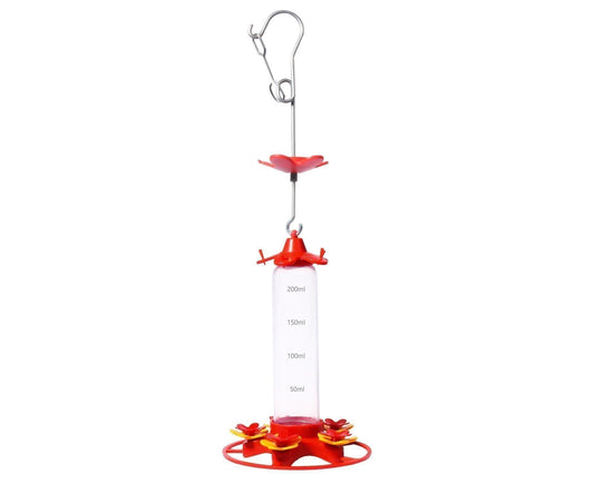 Hanging Feeder Hook Leakproof Hummingbird Feeder - Red
