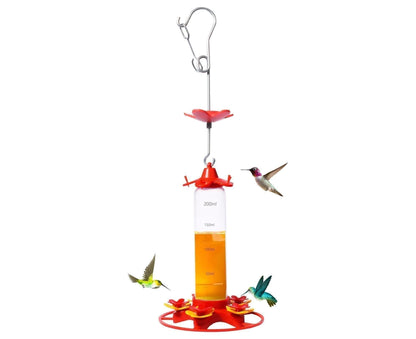 Hanging Feeder Hook Leakproof Hummingbird Feeder - Red