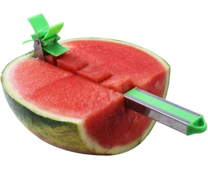 Watermelon Windmill Cutter - Stainless Steel Slicer - Green