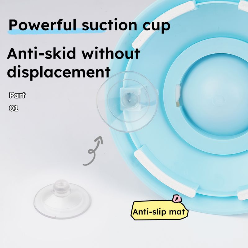 Pet Slow Feeder Bowl with Food Dispenser, Non-Slip, Universal Puzzle Feeder for Cats and Dogs - White