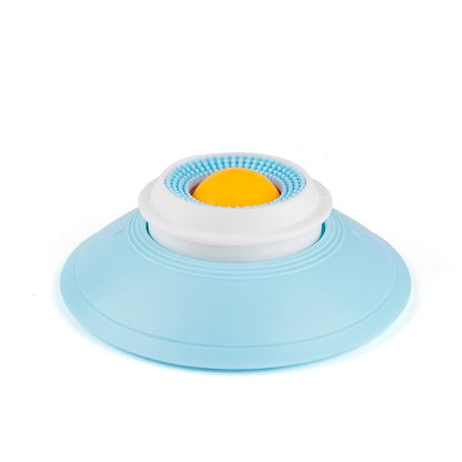 Pet Slow Feeder Bowl with Food Dispenser, Non-Slip, Universal Puzzle Feeder for Cats and Dogs - Yellow