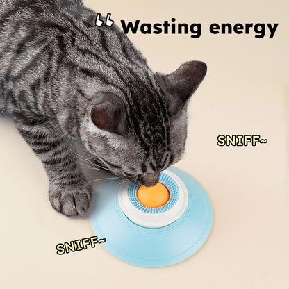 Pet Slow Feeder Bowl with Food Dispenser, Non-Slip, Universal Puzzle Feeder for Cats and Dogs - Yellow