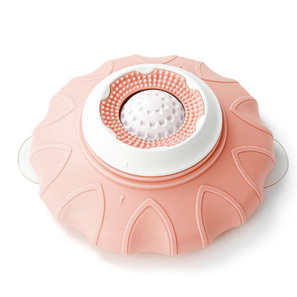 Slow Feeder Bowl for Pets, Non-Slip Puzzle Feeder for Cats and Dogs - Pink