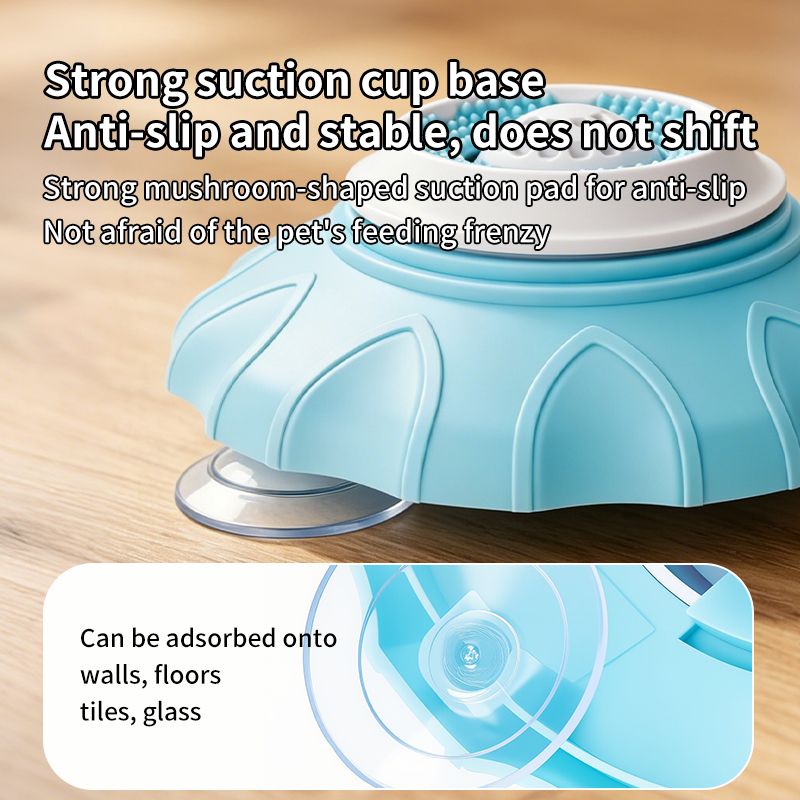 Slow Feeder Bowl for Pets, Non-Slip Puzzle Feeder for Cats and Dogs - Pink