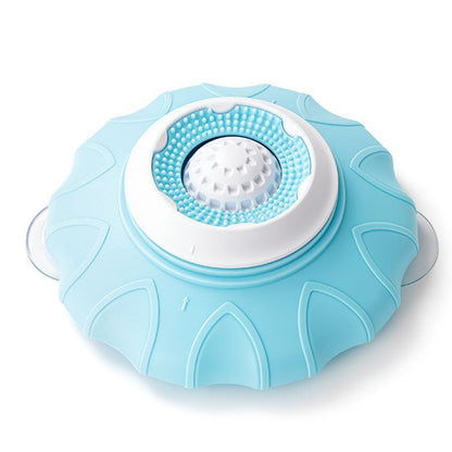 Slow Feeder Bowl for Pets, Non-Slip Puzzle Feeder for Cats and Dogs - Blue