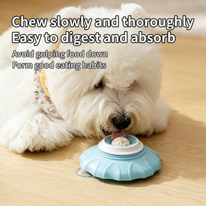 Slow Feeder Bowl for Pets, Non-Slip Puzzle Feeder for Cats and Dogs - Blue