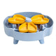 Detachable Rotating Slow-Feeding Pet Bowl, Non-Slip and Choke-Proof Feeding Bowl - Blue