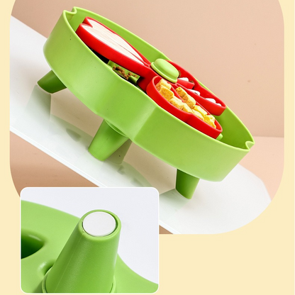 Detachable Rotating Slow-Feeding Pet Bowl, Non-Slip and Choke-Proof Feeding Bowl - Green