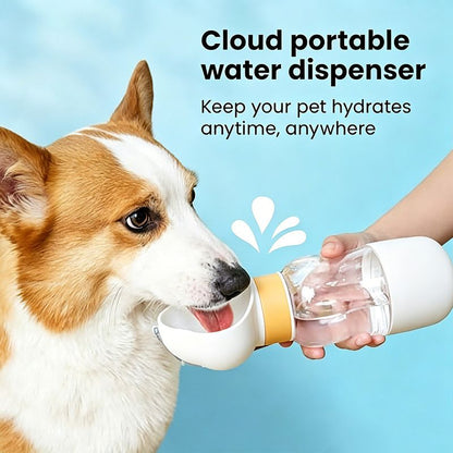 350ML Portable Outdoor Pet Water Cup, Leak-Proof Travel Water Dispenser - Purple