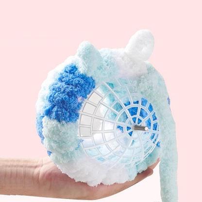 Thick Coral Fleece Winter Bird House with Plastic Frame & Metal Screw Hook for Budgies and Cockatiels - Blue