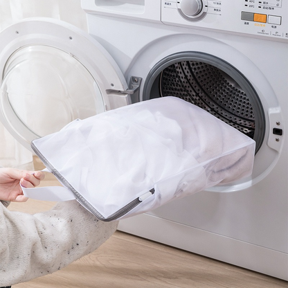 Handheld Mesh Laundry Bag Set, 6 Pcs Thick Polyester Washing Bags with Protective Zipper & Bra Protection Bags, for Clothes, Bedding, Lingerie