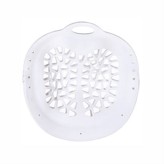 Silicone Laundry Bag, Reusable Breathable Mesh Wash Bag with Zipper, for Delicate Underwear, Bras, and Shoes, Machine Washable—White