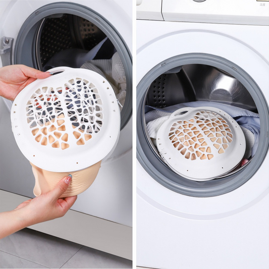 Silicone Laundry Bag, Reusable Breathable Mesh Wash Bag with Zipper, for Delicate Underwear, Bras, and Shoes, Machine Washable—White