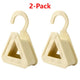 2-Pack Triangular No-Mark Bag Storage Hooks, Multi-Purpose Anti-Crease Hanger for Handbags, Scarves, and Ties—Beige