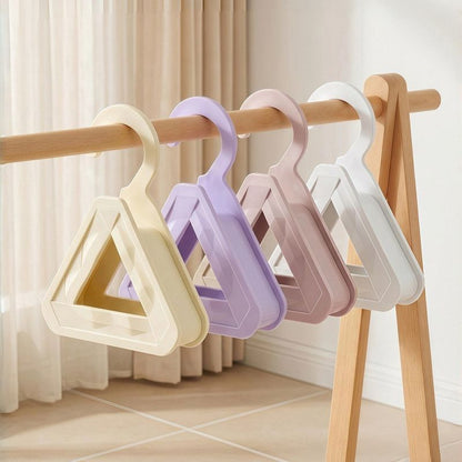2-Pack Triangular No-Mark Bag Storage Hooks, Multi-Purpose Anti-Crease Hanger for Handbags, Scarves, and Ties—Beige