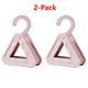 2-Pack - Triangular No-Mark Bag Storage Hooks, Multi-Purpose Anti-Crease Hanger for Handbags, Scarves, and Ties - Pink