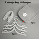 Portable Foldable Travel Clothes Hanger Set, Clothes Rack With Storage Bag For Business Trips and Home Use—Gray