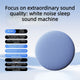 Ultra-Thin Bedside Bluetooth Speaker, White Noise Sleep Aid Speaker with 3-Step Timer—Blue