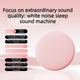 Ultra-Thin Bedside Bluetooth Speaker, White Noise Sleep Aid Speaker with 3-Step Timer—Pink