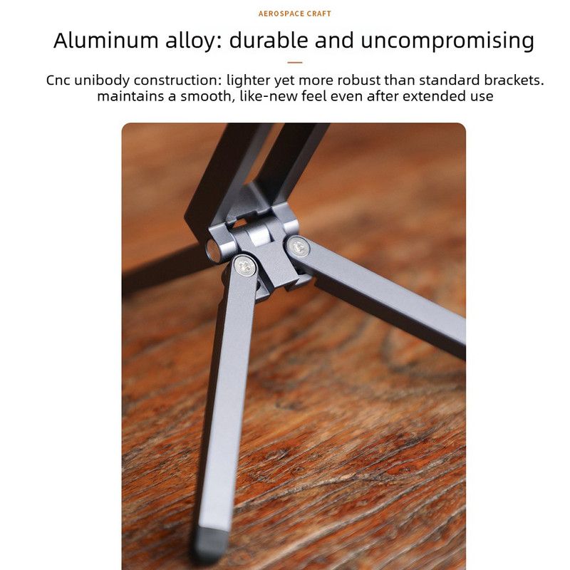 Multi-Axis Foldable Magnetic Phone Tripod Portable Travel MagSafe Compatible Cell Phone Desktop Mount Adjustable Angle Stand