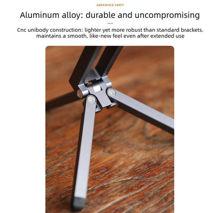 Multi-Axis Foldable Magnetic Phone Tripod Portable Travel MagSafe Compatible Cell Phone Desktop Mount Adjustable Angle Stand