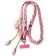 1PC Crossbody Phone Strap, Adjustable Anti-Theft Phone Lanyard, Unisex, Essential for Travel,Pink and white