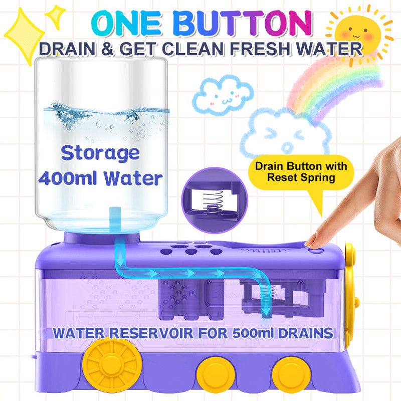 Automatic Water Change Brush Cleaner Cup