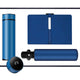 Luxury Corporate Gift Set Temperature Display Bottle Auto Umbrella Notebook, Premium Business Office Gift Hamper, All Weather Practical Employee Client Present-blue