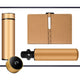 Luxury Corporate Gift Set Temperature Display Bottle Auto Umbrella Notebook, Premium Business Office Gift Hamper, All Weather Practical Employee Client Present-golden