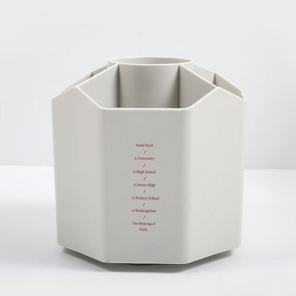 1pc 360-Degree Spinning Organizers, Desktop Storage Stationery Supplies,  for Office, School, Art Supply, Kids