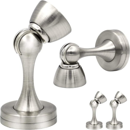1PC Silent Door Stopper Bedroom Door Anti-Collision Door Catch – Silver