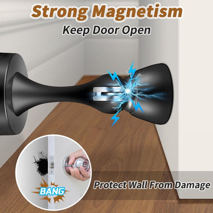 1PC Silent Door Stopper Bedroom Door Anti-Collision Door Catch – Black