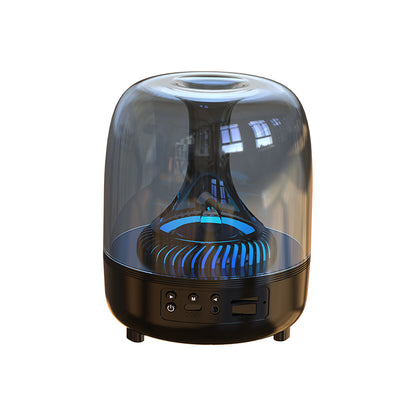 Portable Wireless Speaker with 12D Surround Bass, RGB Water Ripple Ambient Light, wireless 5.3, Hands-Free Calling, Wireless Speaker for Home, Outdoor, Party, Compatible with iPhone, Android, Laptop，Blue